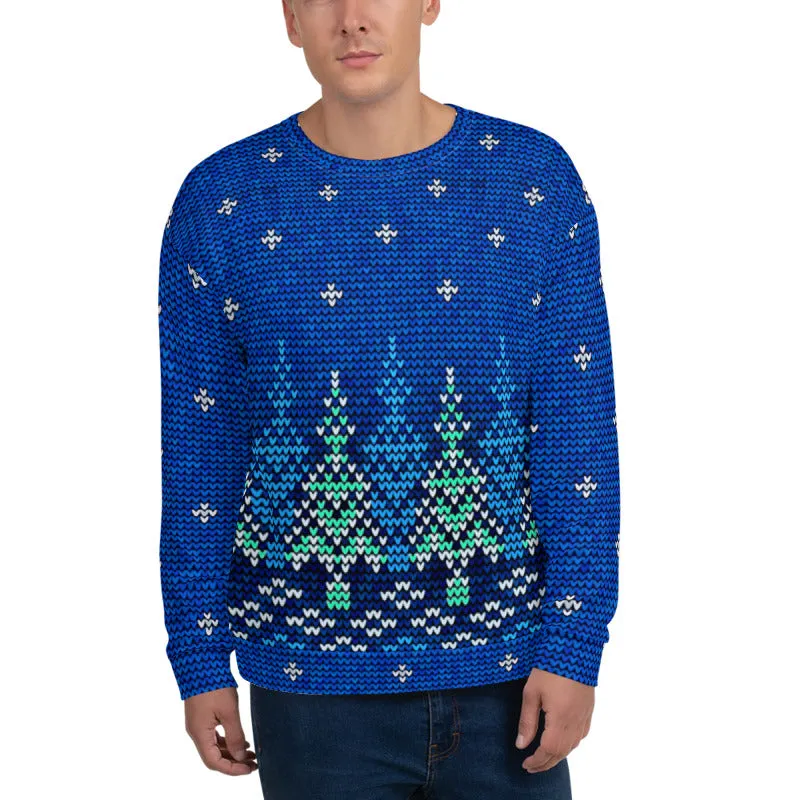 Christmas Sweater Print Unisex Sweatshirt