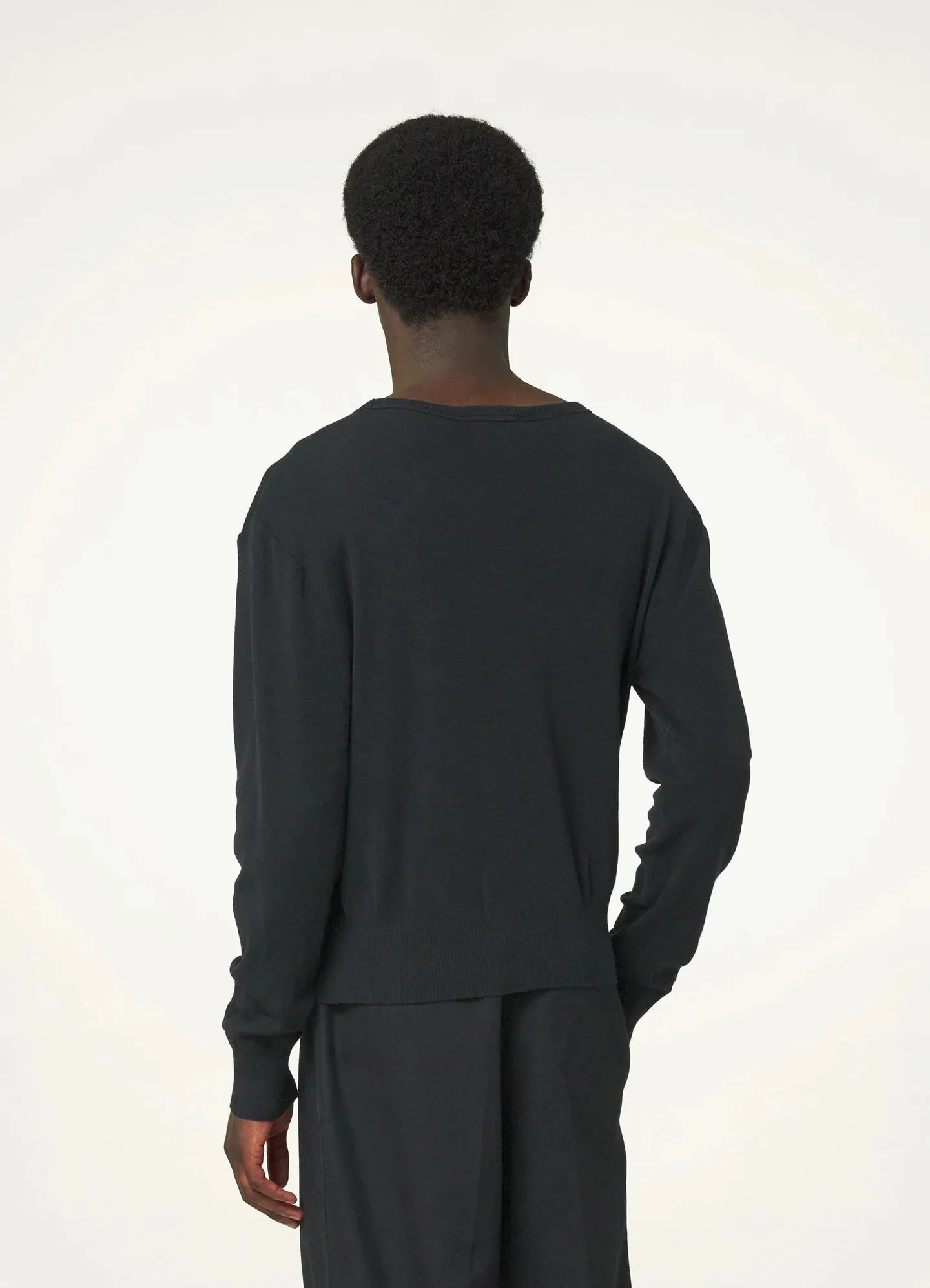 CHRISTOPHE LEMAIRE  |Crew Neck Unisex Wool Long Sleeves V-neck & Crew neck