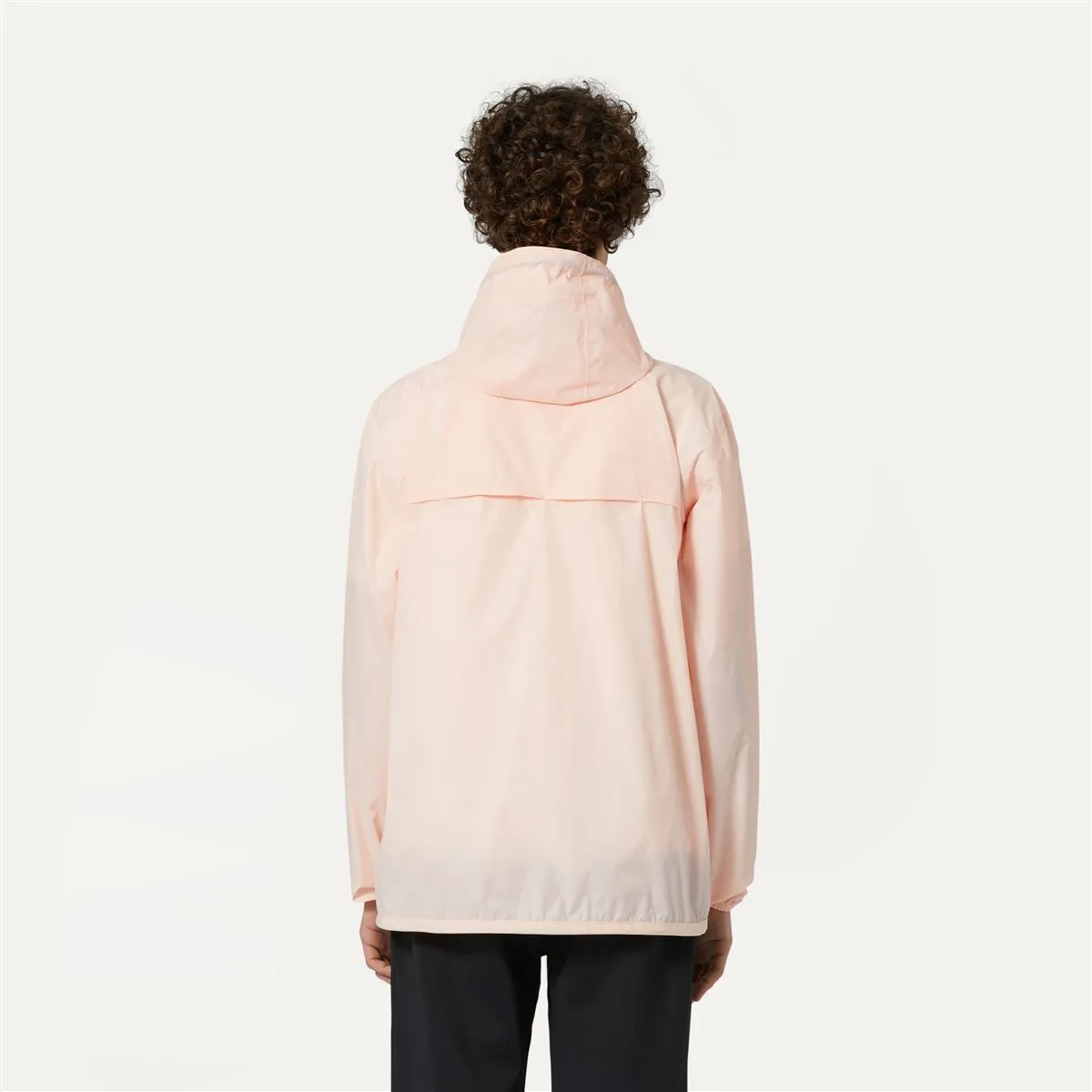 Claude - Unisex Packable Full Zip Waterproof  Rain Jacket in Pink Dafne