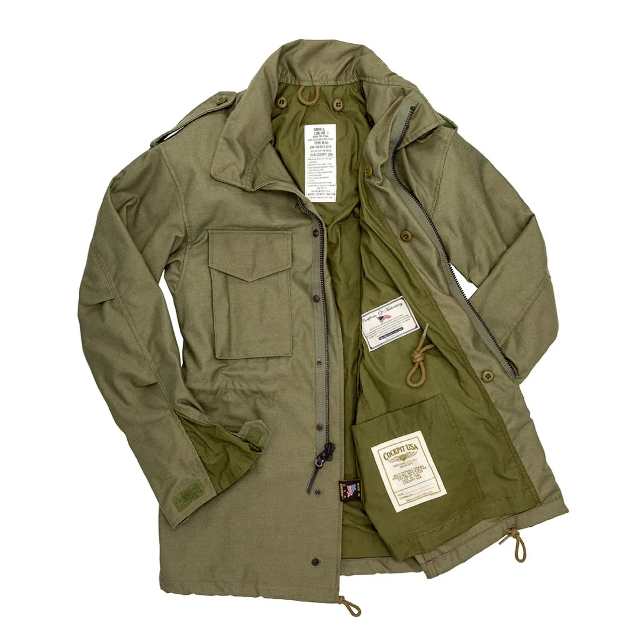 Cockpit USA M-65 Field Jacket Olive USA Made