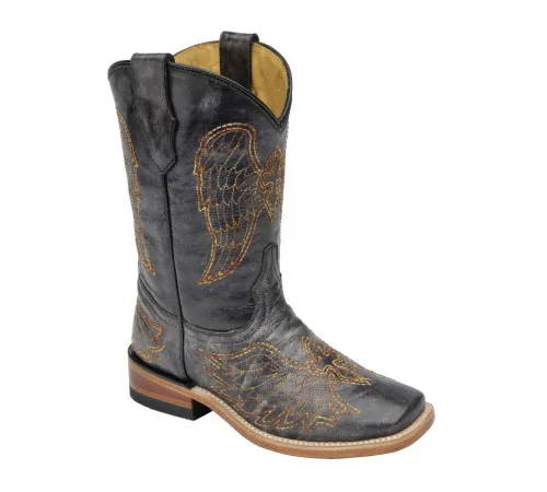 Corral Girl's G1053 Wing & Cross Western Boot