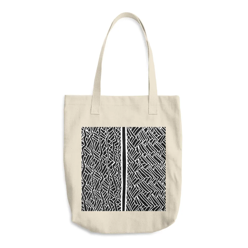 Cotton Tote Bag Wavs Closeup