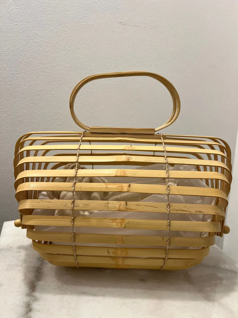 Cult Gaia Open Basket Bamboo Bag (BNWOT)