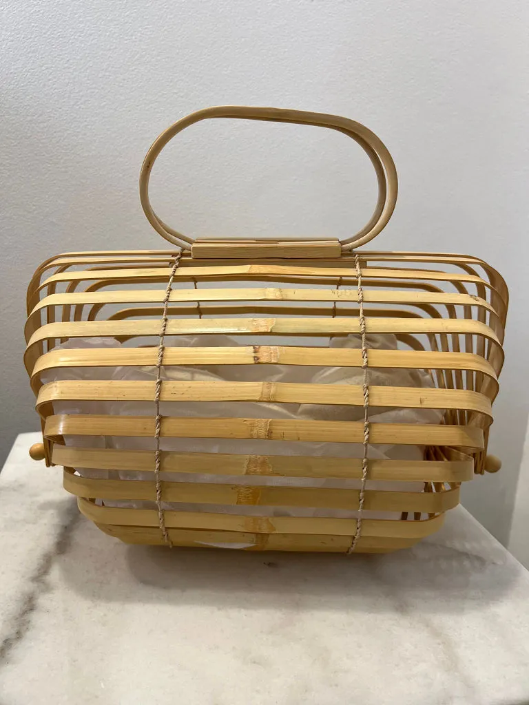 Cult Gaia Open Basket Bamboo Bag (BNWOT)