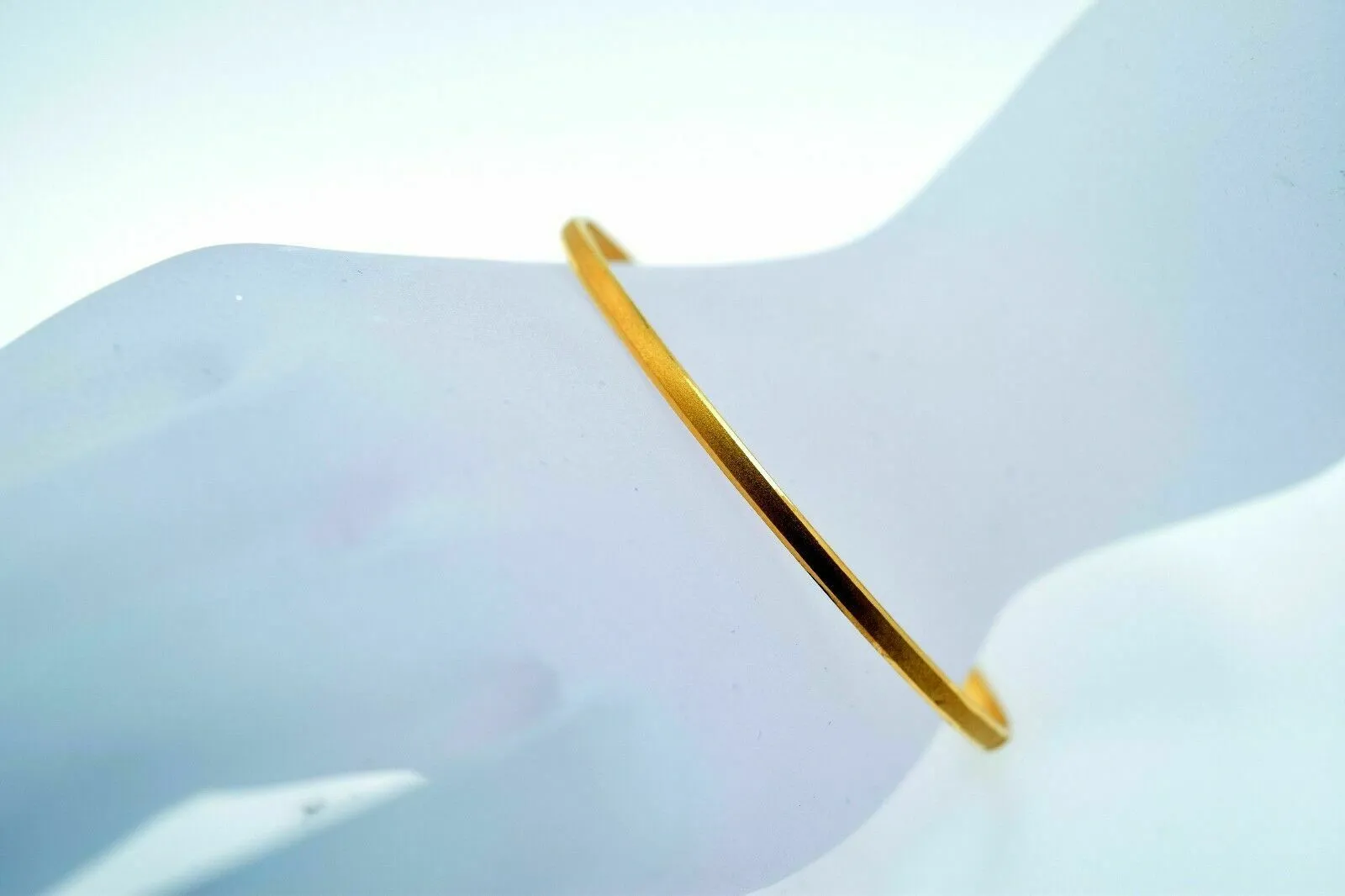 CUSTOM Handmade 22K SOLID GOLD BANGLE BRACELETS BRACELET Cuff pick your size