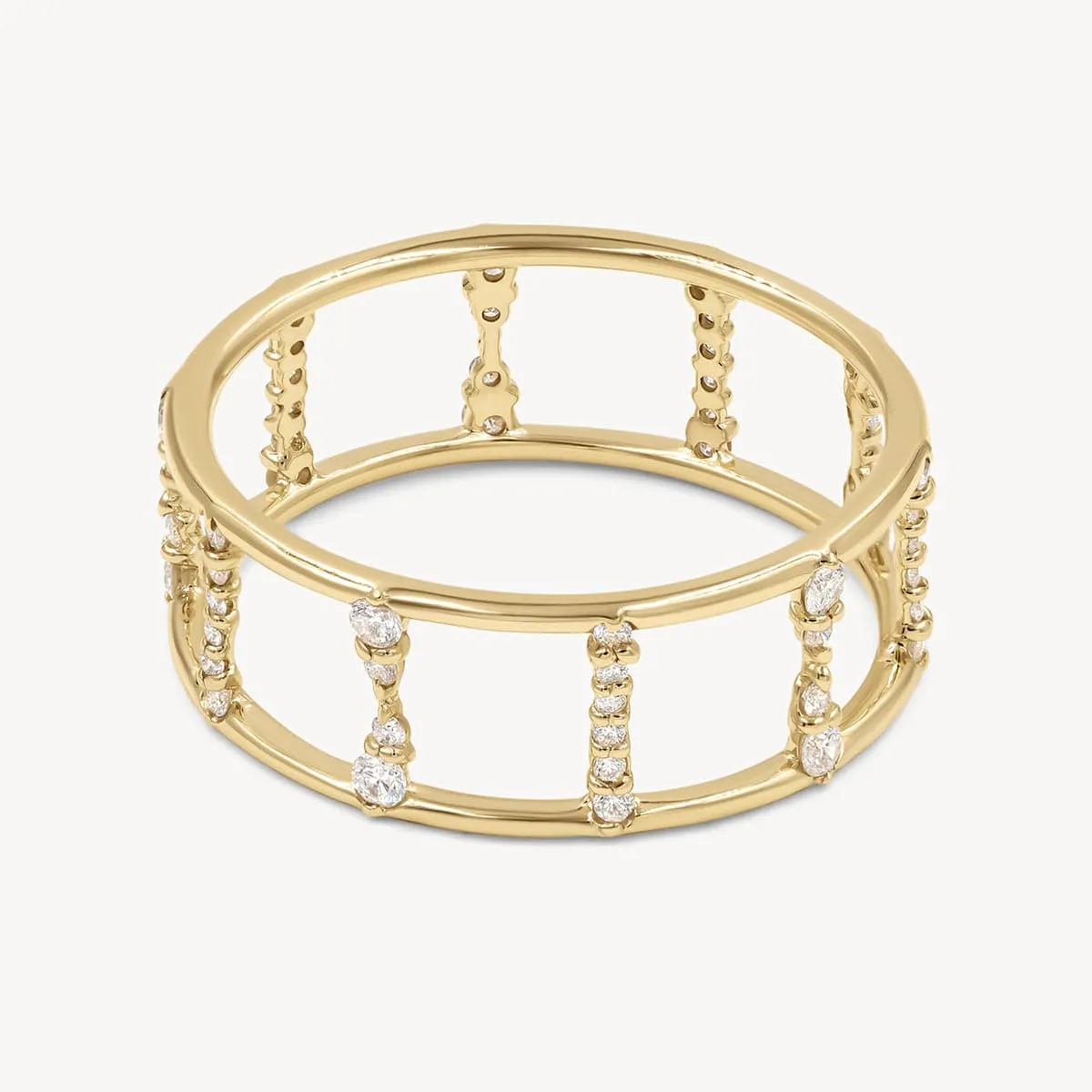 Diamond Ladder Ring