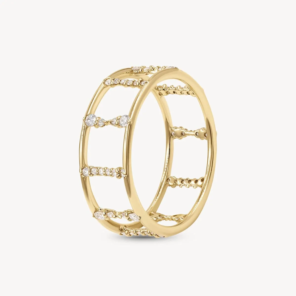 Diamond Ladder Ring