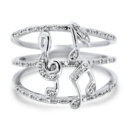 Diamond Music Ring