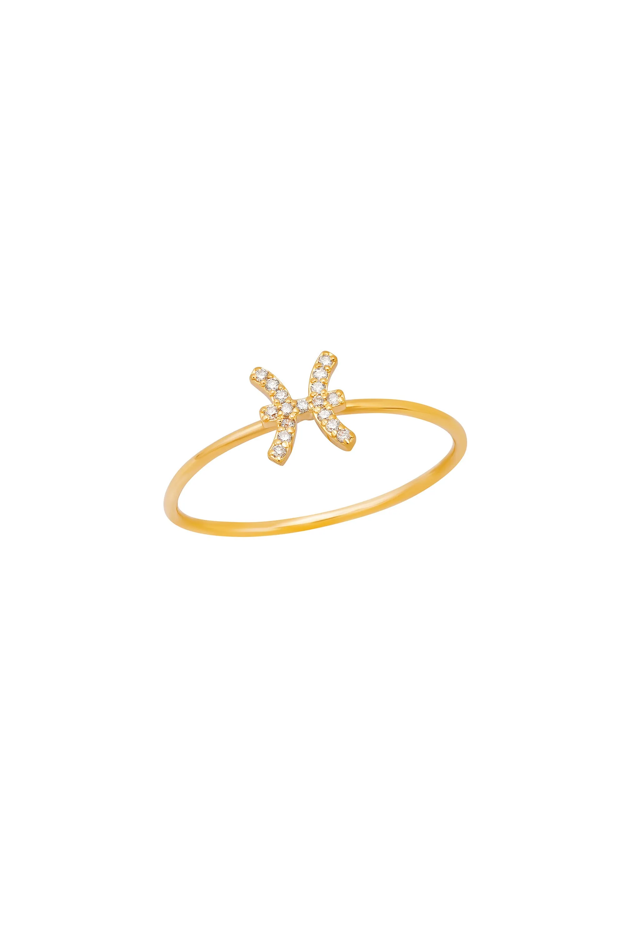 Diamond Pisces Ring