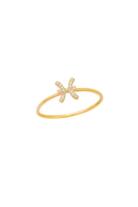 Diamond Pisces Ring