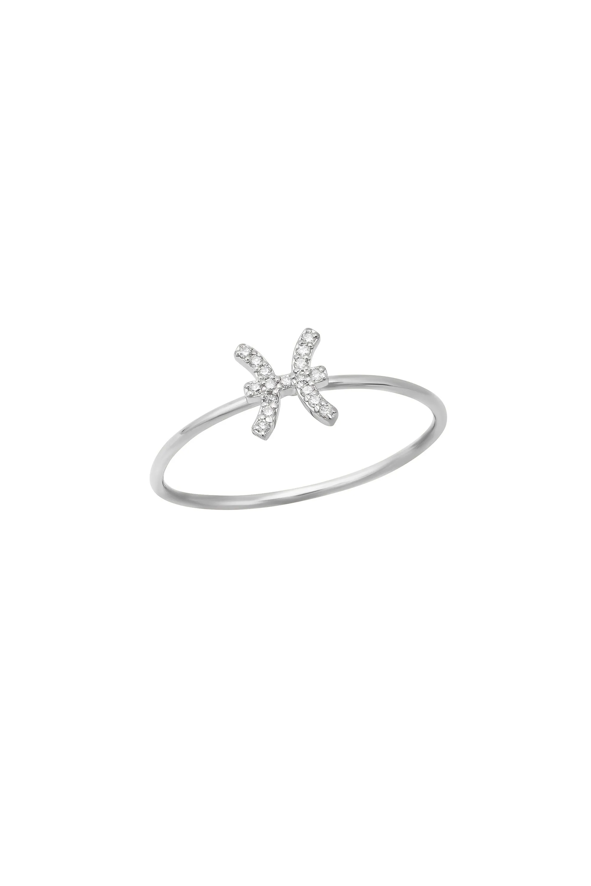 Diamond Pisces Ring