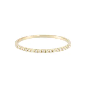 Diamond Semicircle Ring