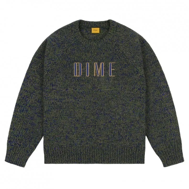 Dime  |Crew Neck Unisex Street Style Long Sleeves Logo