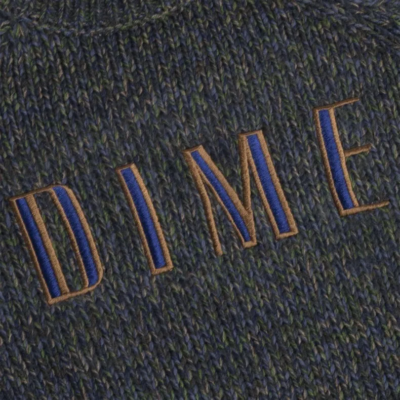 Dime  |Crew Neck Unisex Street Style Long Sleeves Logo