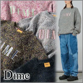 Dime  |Crew Neck Unisex Street Style Long Sleeves Logo