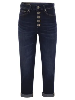 Dondup    Dondup Koons Loose Jeans With Jewelled Buttons