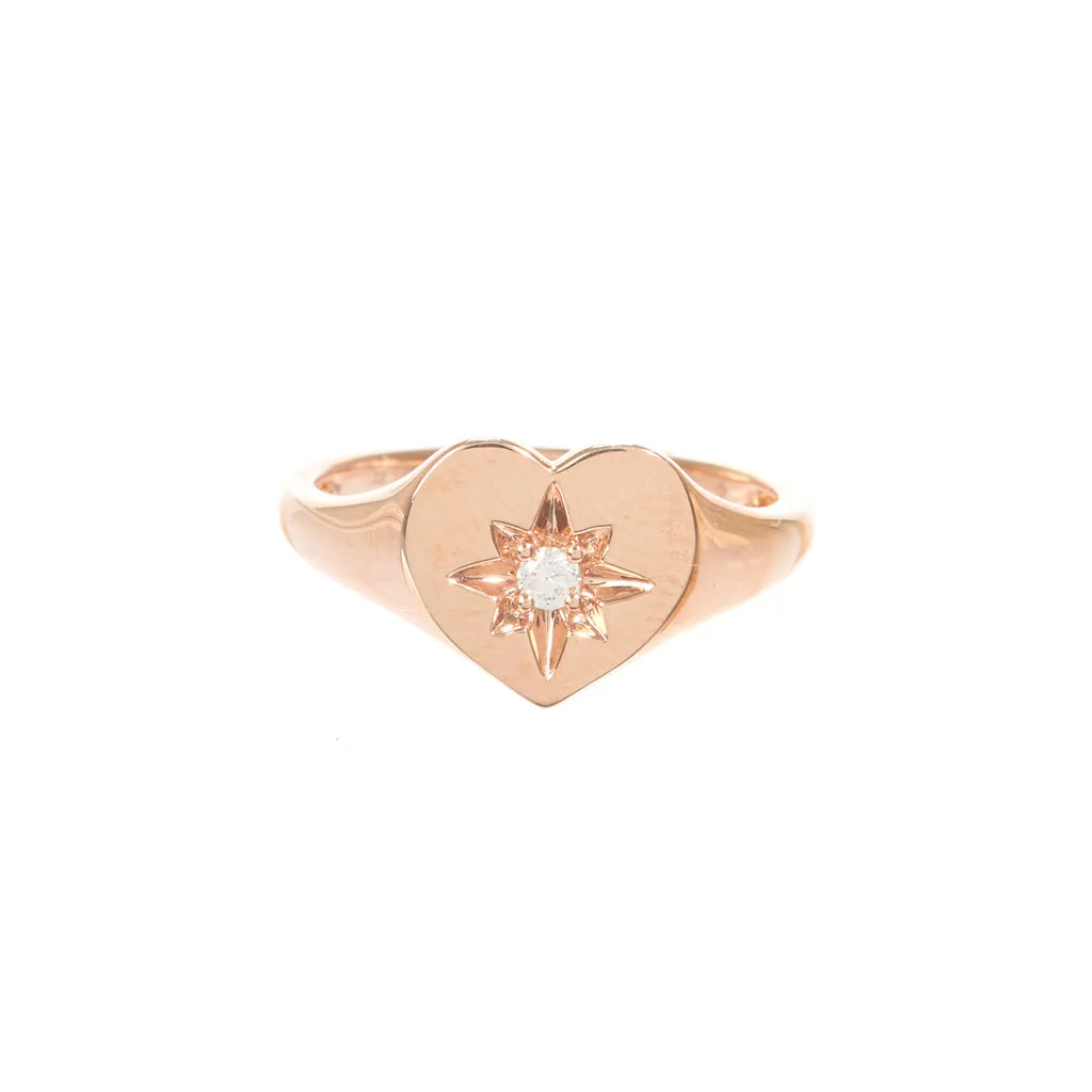 Dorothy Heart Stamp Ring