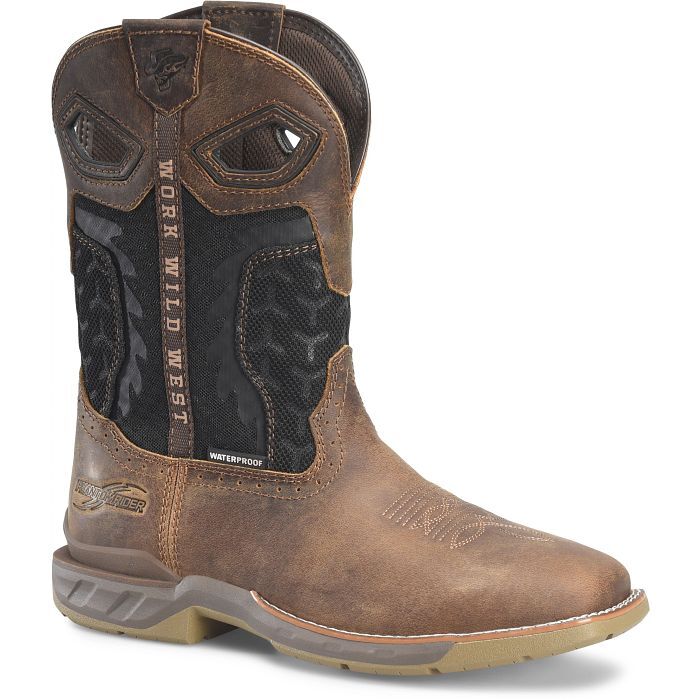 Double H Men's Zenon Waterproof Western Boot in Brown