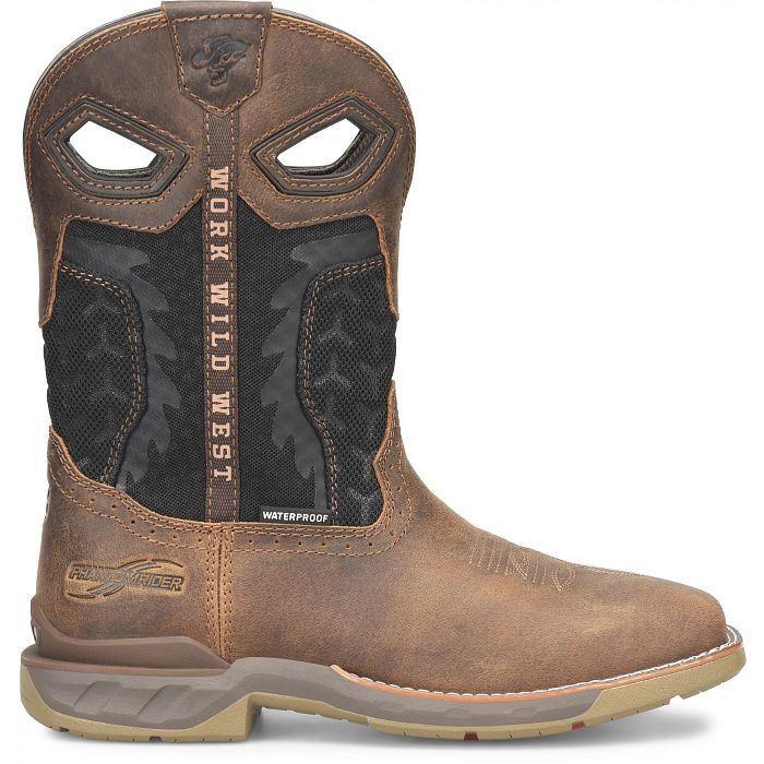 Double H Men's Zenon Waterproof Western Boot in Brown