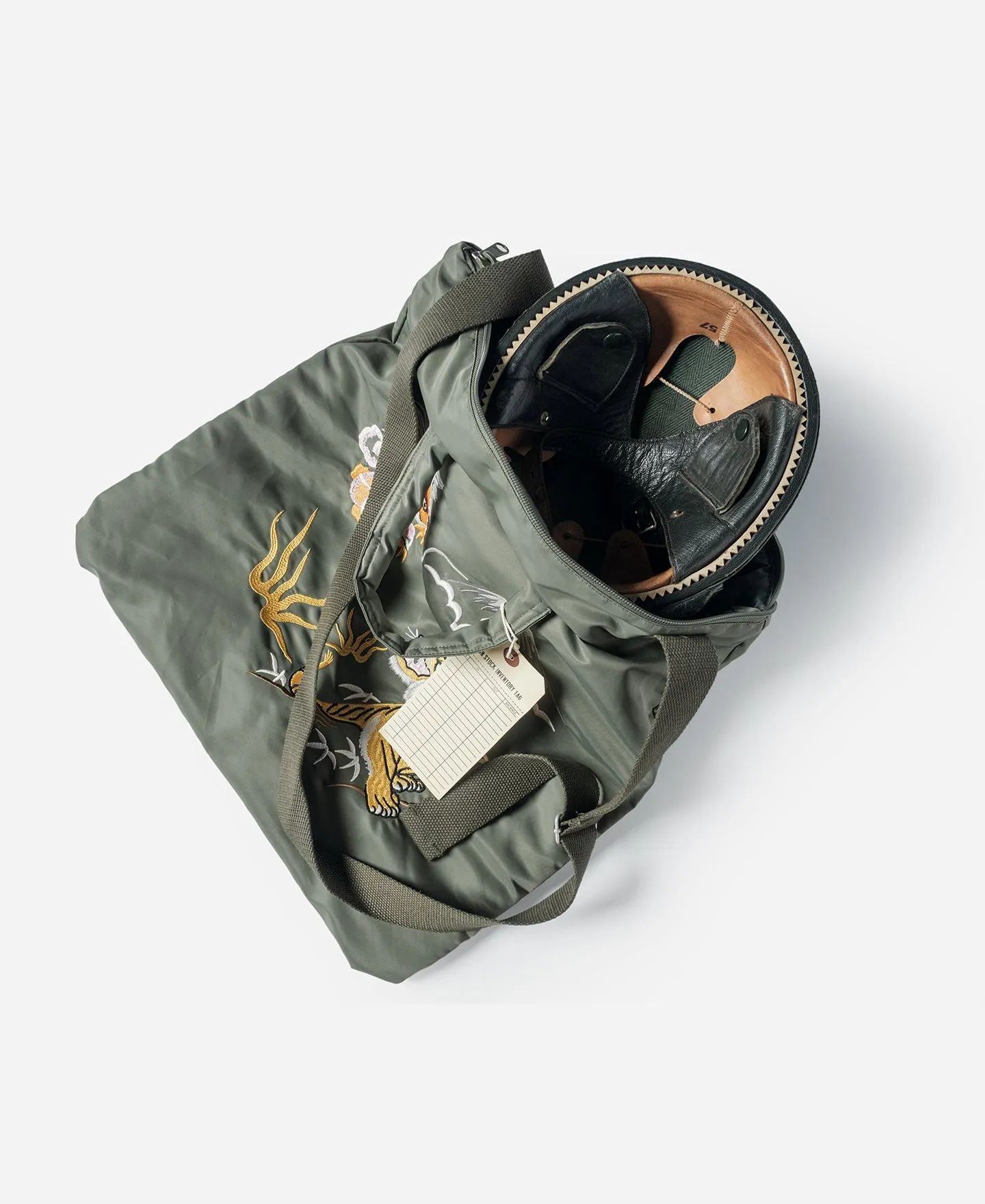 Dragon × Tiger Embroidery Flyers Helmet Bag