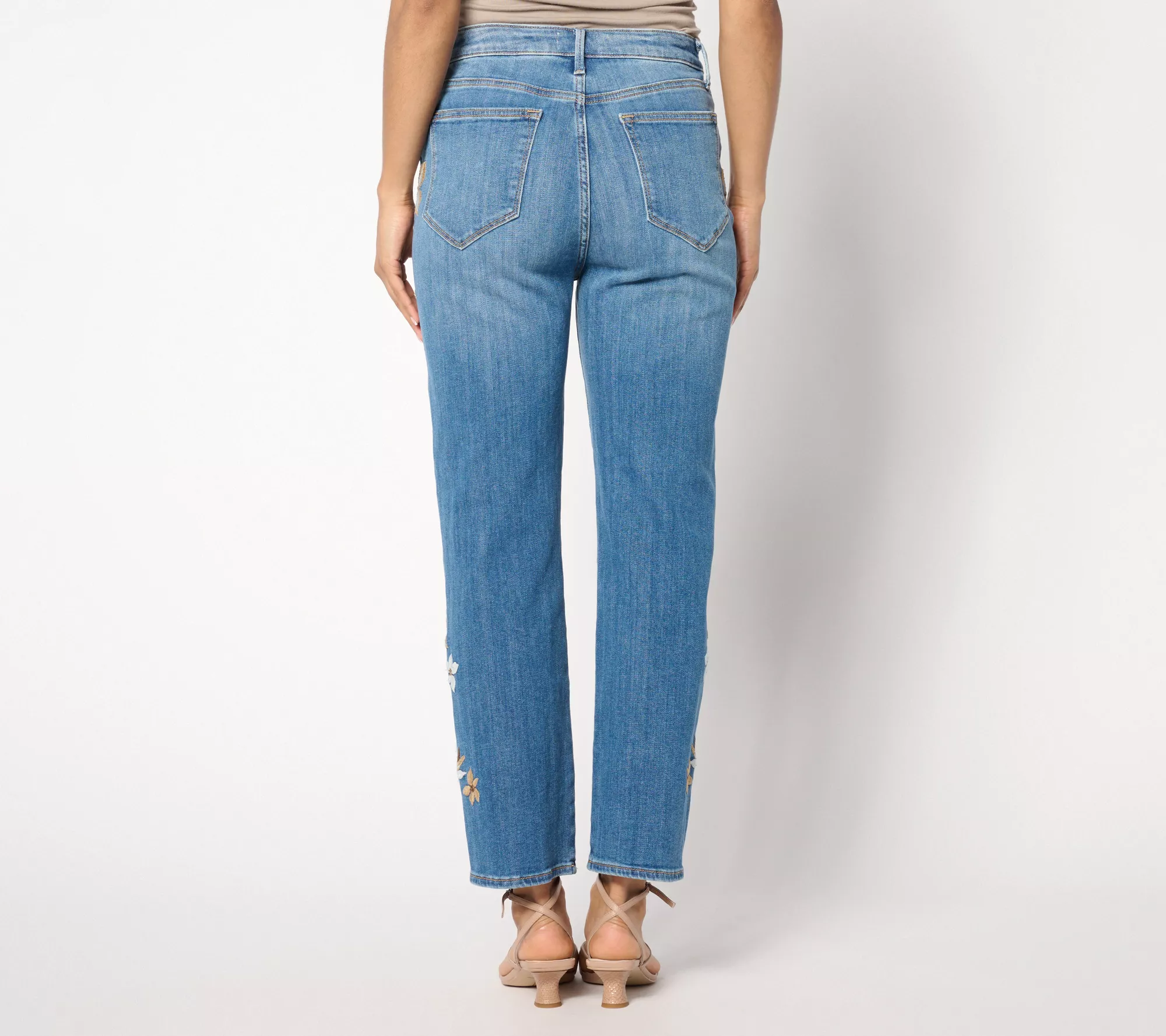 Driftwood Jeans Petite Royce Straight Ankle - Indigo Detached