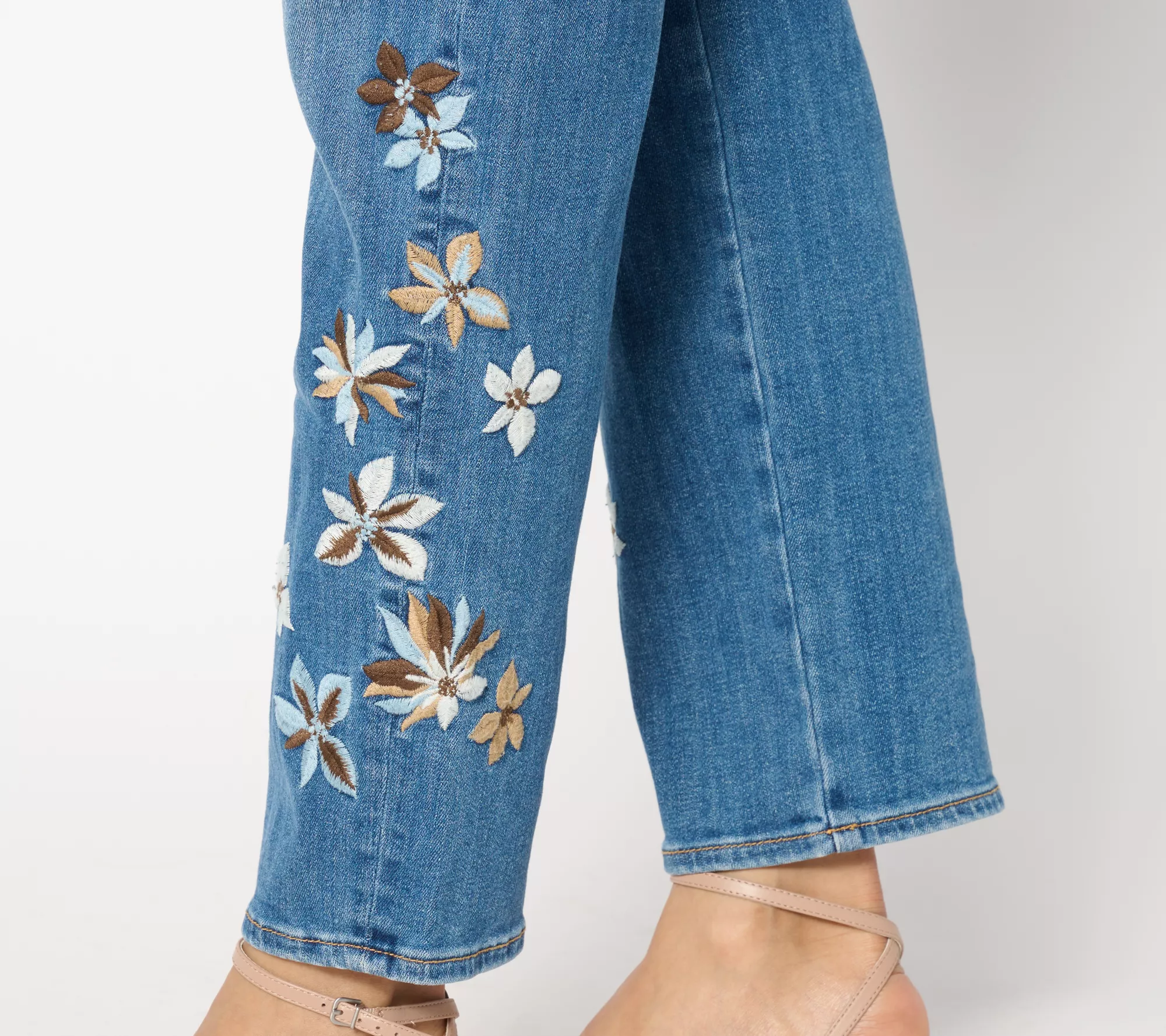 Driftwood Jeans Petite Royce Straight Ankle - Indigo Detached