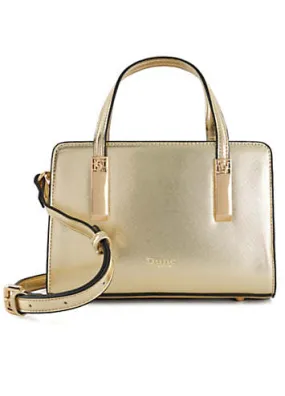 Dune London Dinkydenbeigh Gold Small Tote Bag