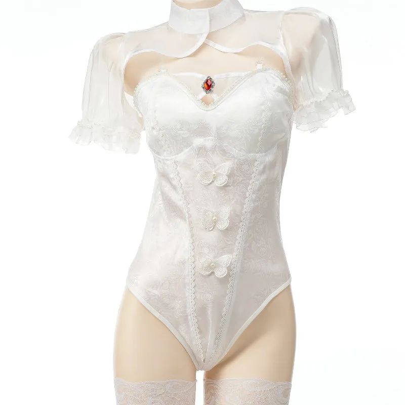 Elegant Cute Bodysuit White ON1241