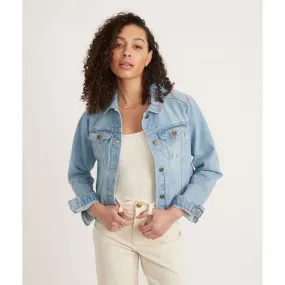 Embroidered Denim Jacket - Light Denim