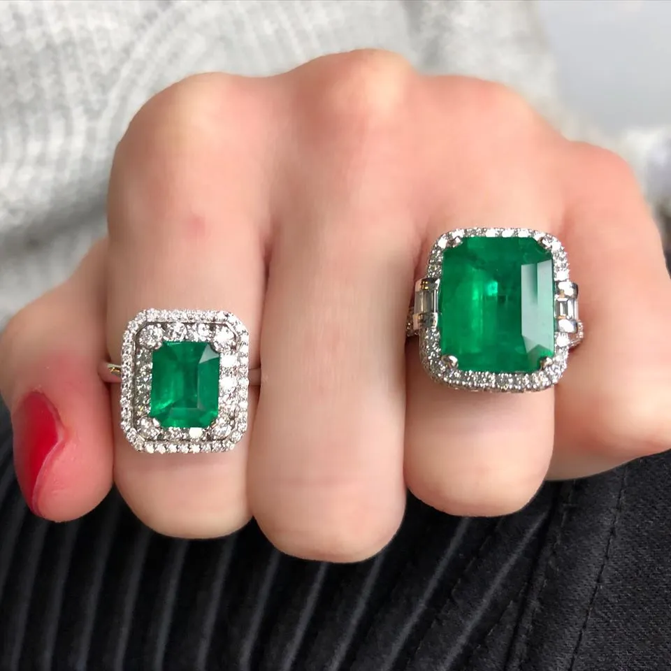 Emerald & Diamond Ring