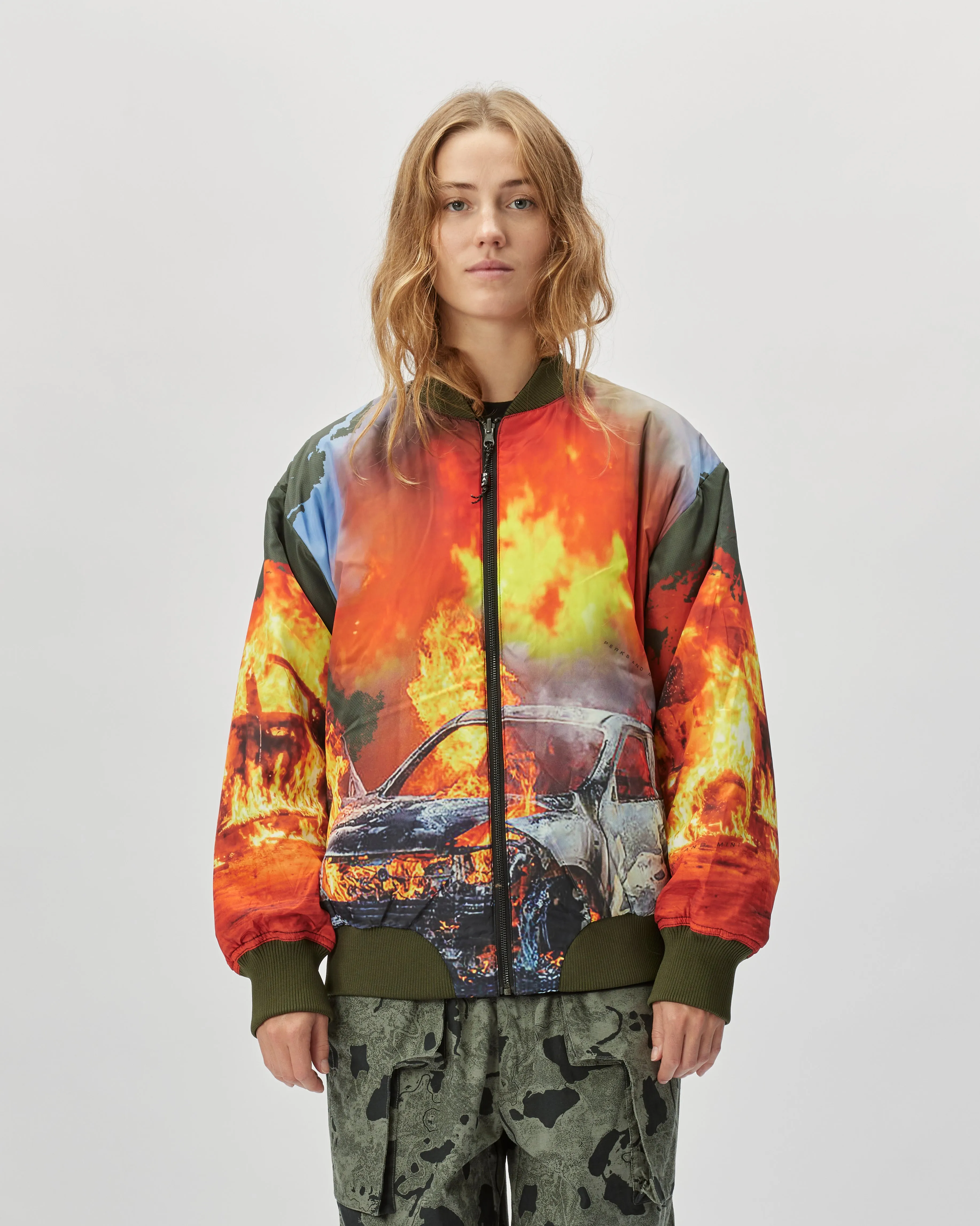 Engulfed Reversible Bomber Jacket