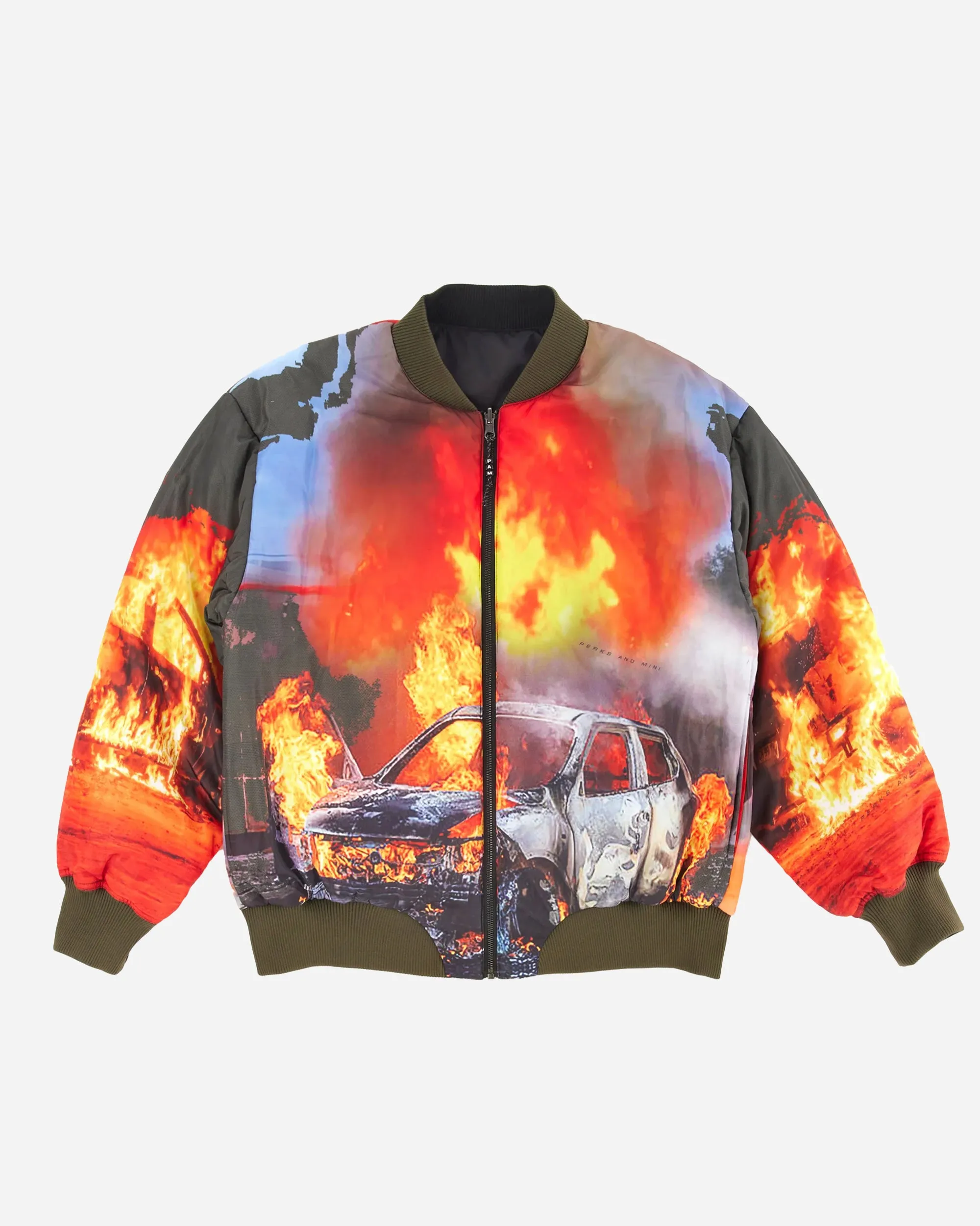 Engulfed Reversible Bomber Jacket