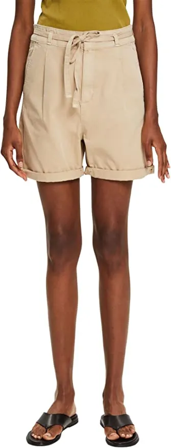 Esprit 8 Cotton Stretch Chino Shorts in Beige