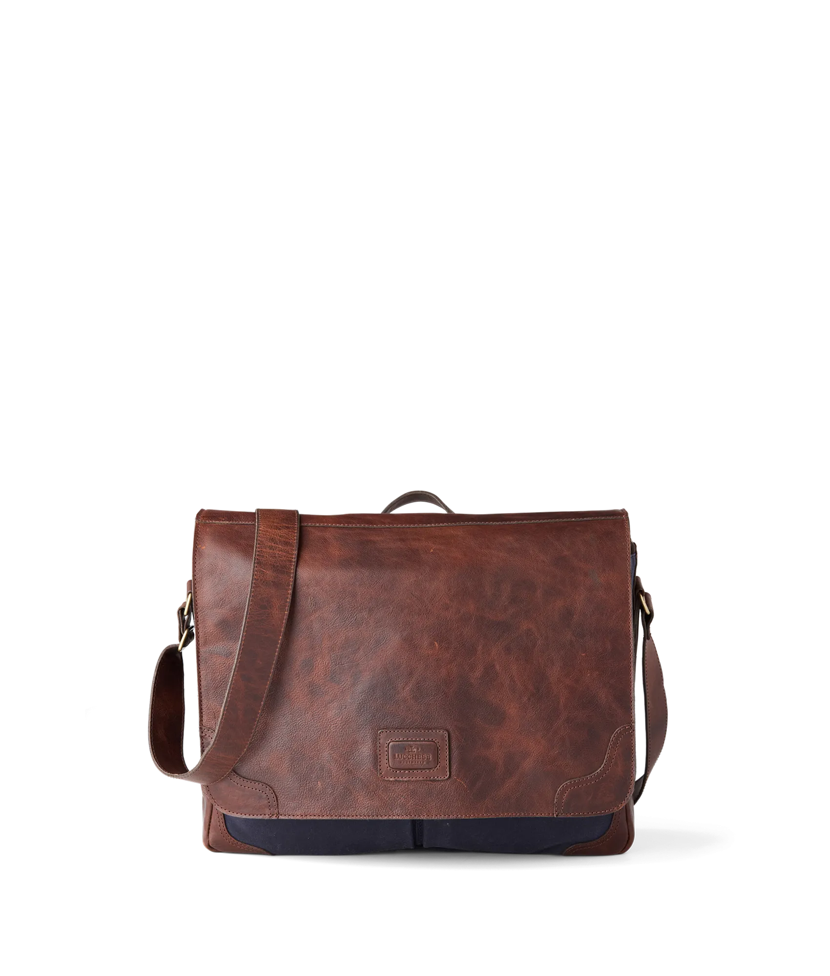 Everyday Waxed Canvas Messenger Bag :: Navy