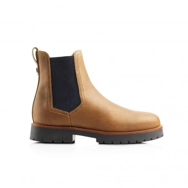 Fairfax & Favor Womens Sheepskin Boudica Chelsea Boot in Oak