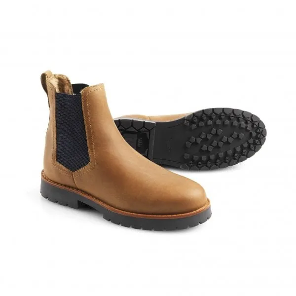 Fairfax & Favor Womens Sheepskin Boudica Chelsea Boot in Oak