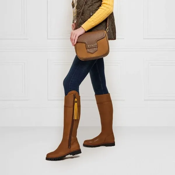 Fairfax & Favor Womens Waterproof Explorer Boot in Oak Leather