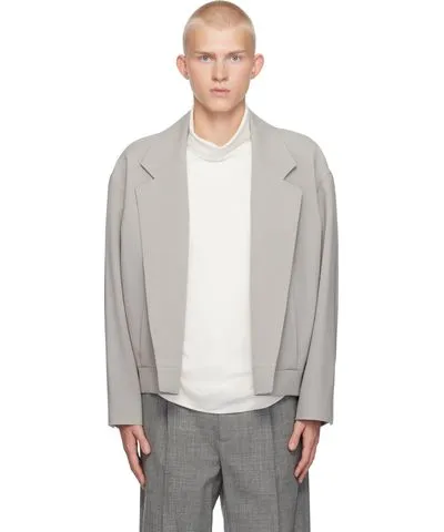 Fear of God Gray Wool Notch Lapel Blazer