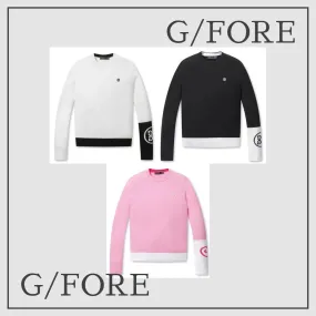 G FORE  |Crew Neck Casual Style Long Sleeves Plain Elegant Style Logo