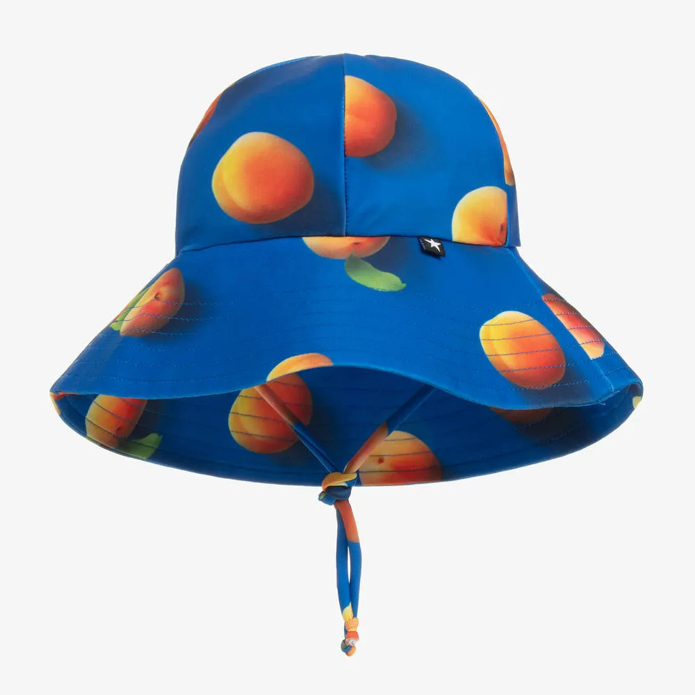 Girls Blue Apricot Sun Hat (UPF50+)