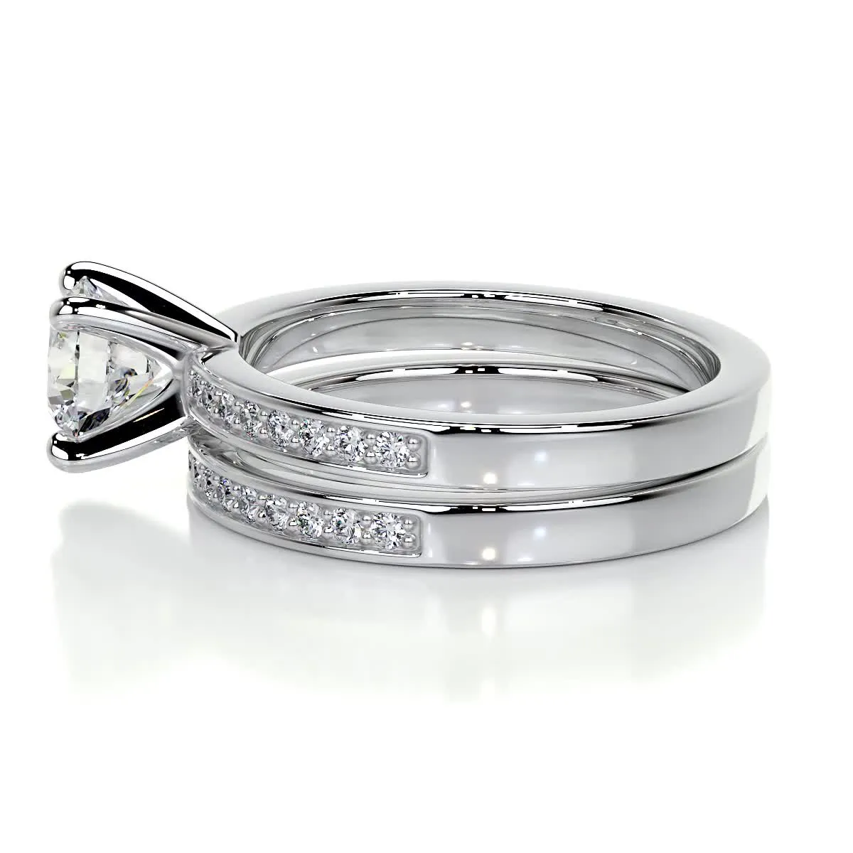 Giselle Lab Grown Diamond Bridal Set -18K White Gold