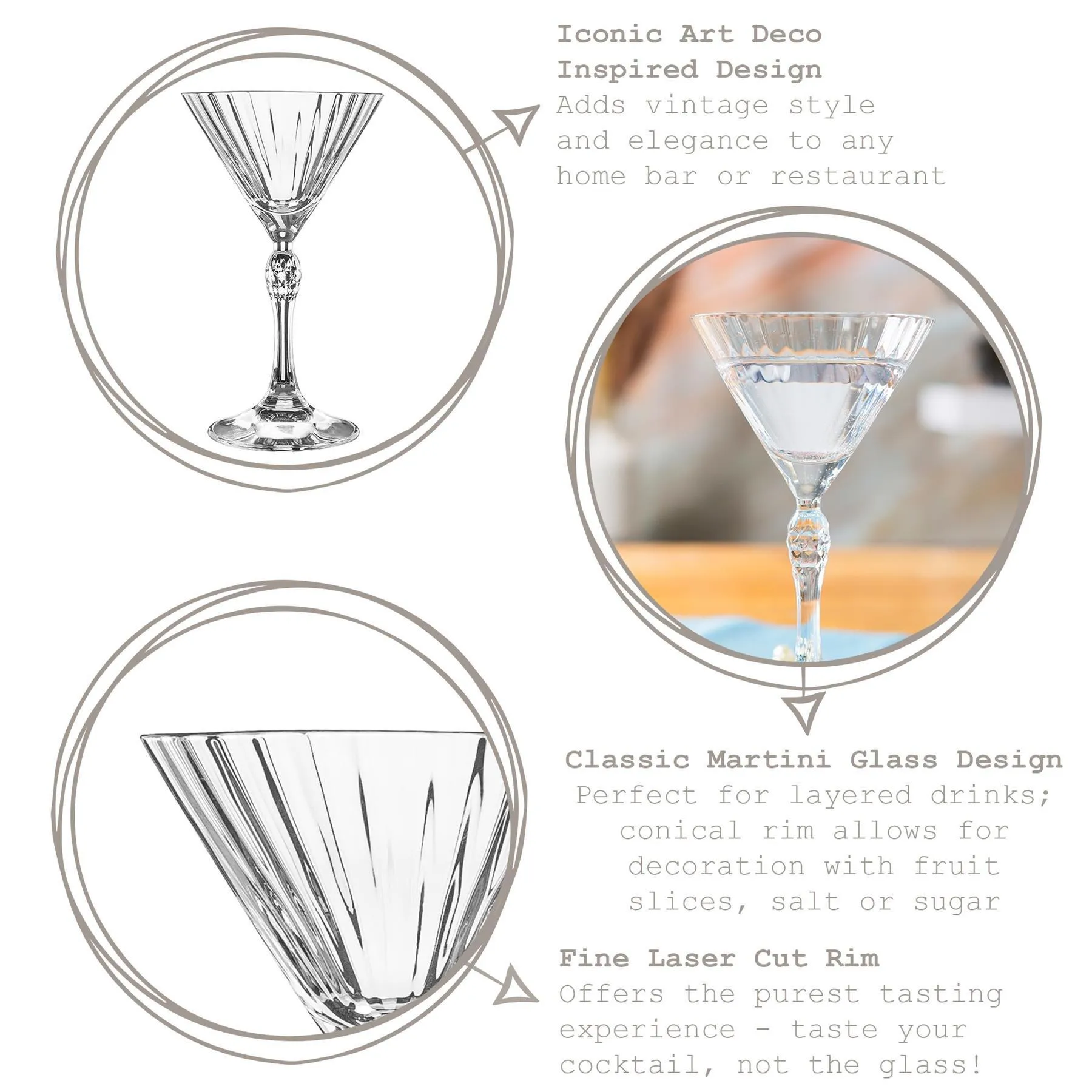 Glassware | America '20s Martini Glasses - 155ml - Clear - Pack of 12 | Bormioli Rocco