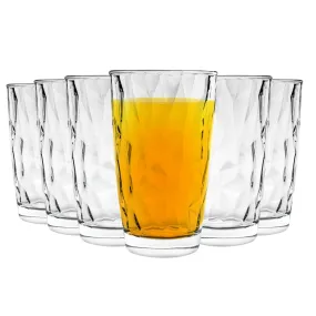 Glassware | Diamond Highball Glasses - 470ml - Clear - Pack of 24 | Bormioli Rocco