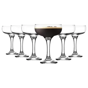 Glassware | Espresso Martini Glasses - 235ml - Clear - Pack of 12 | Rink Drink