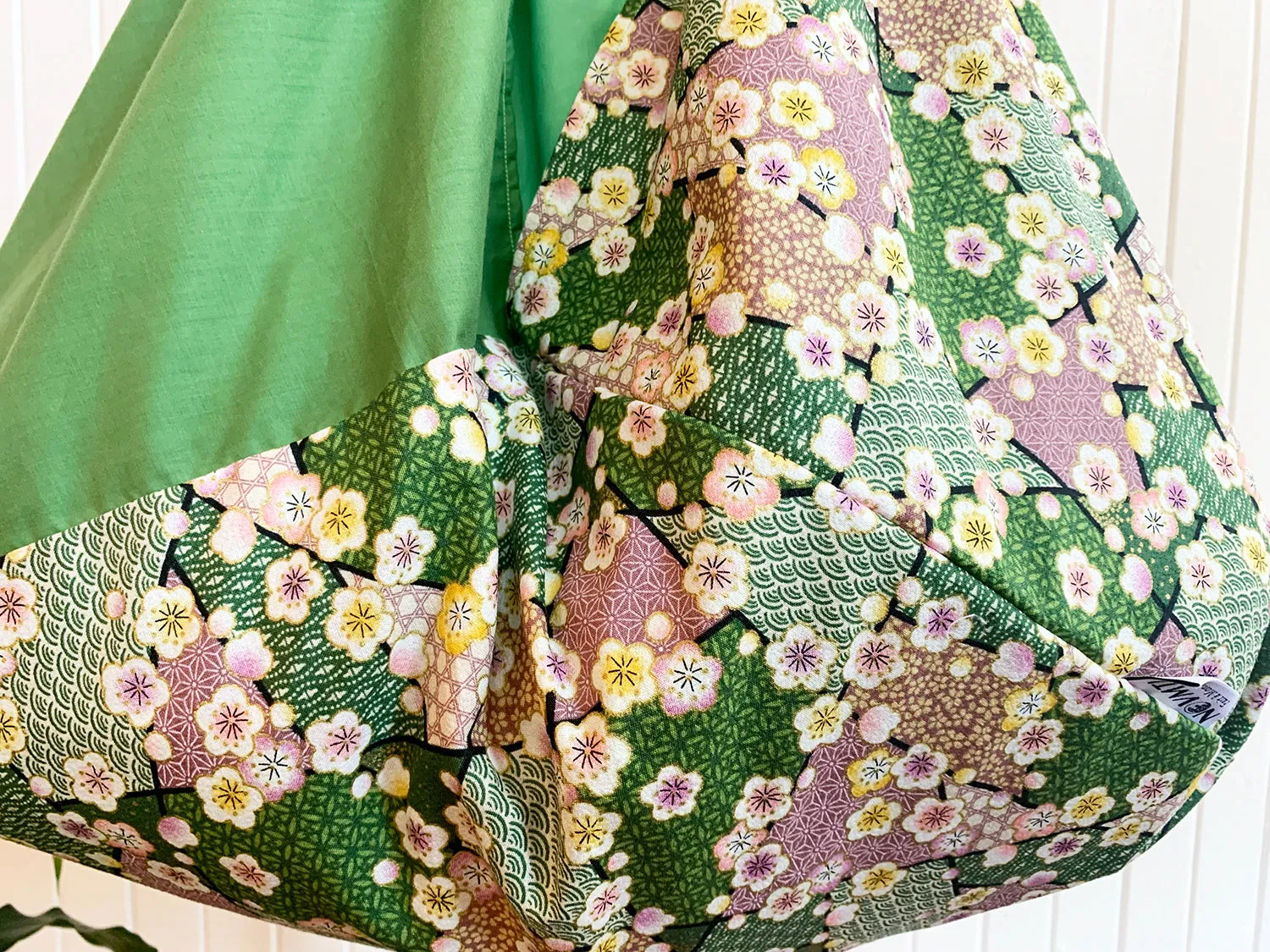 *Handmade* Origami bag | Market bag | Sakura (Green)