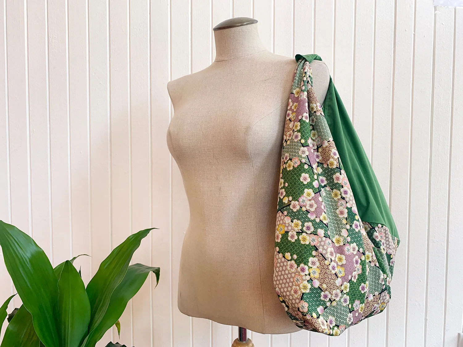 *Handmade* Origami bag | Market bag | Sakura (Green)