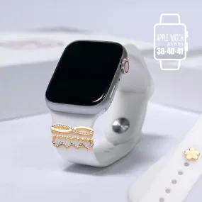 iLLASPARKZ Flower Pointed Apple Watch Silicone Band