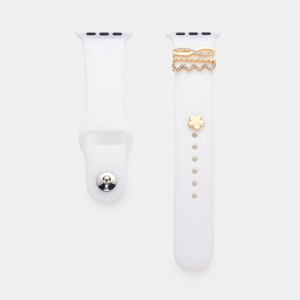 iLLASPARKZ Flower Pointed Apple Watch Silicone Band