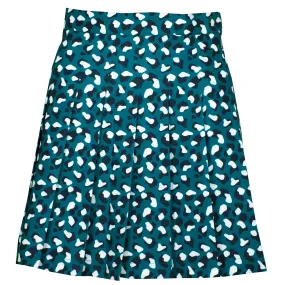 J Lindeberg Adina Print Ladies Golf Skirt Moroccan Blue Animal