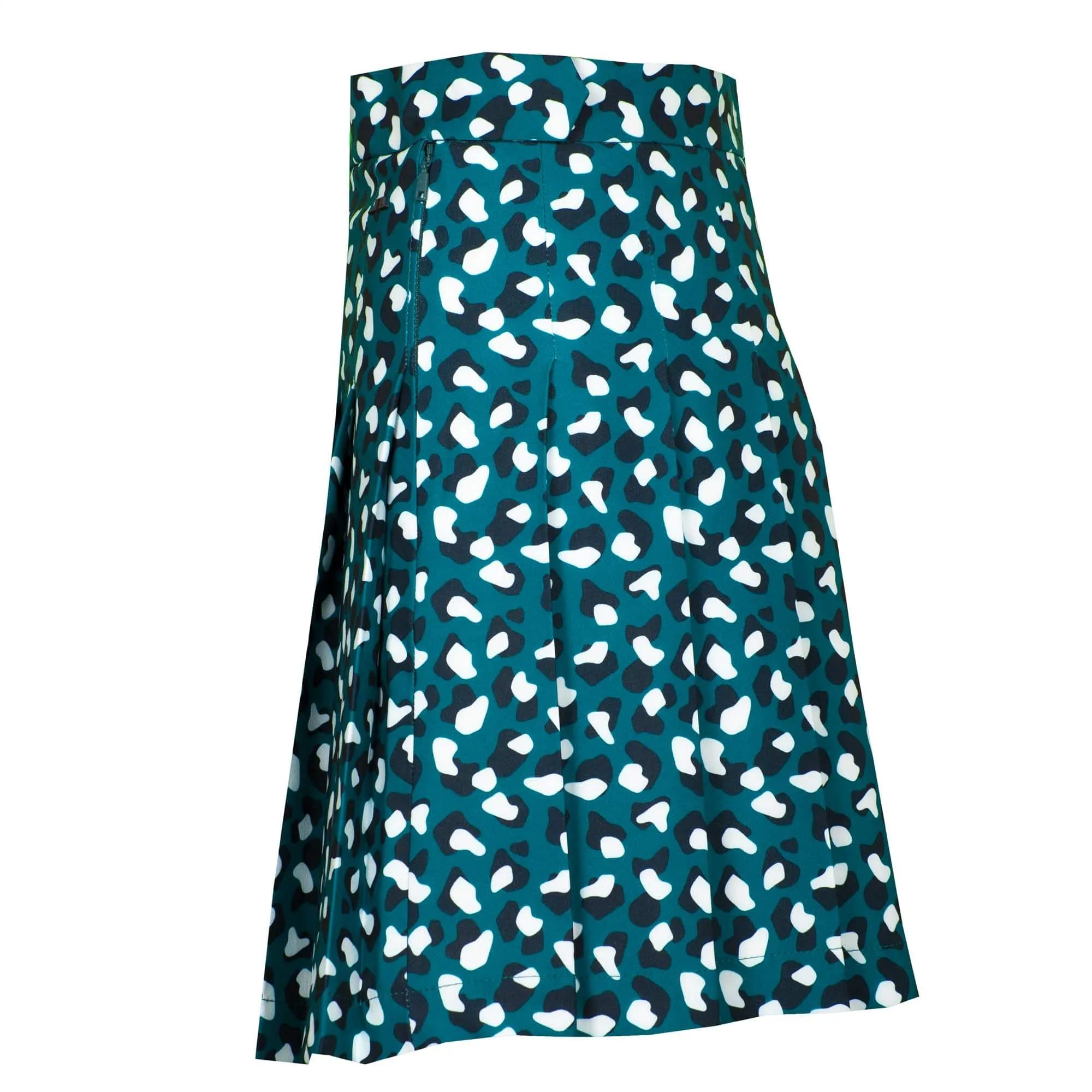 J Lindeberg Adina Print Ladies Golf Skirt Moroccan Blue Animal